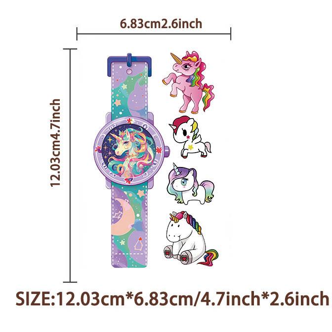 New Children's Cartoon Unicorn Tattoo Stickers Cute Fun Waterproof Party Party Gift Temporary Stickers