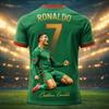 2026 New Ronaldo No.7 Football Jersey Oversized Breathable Training Uniform 3D Soccer Shirt Adult Match Fan Sportswear Tee