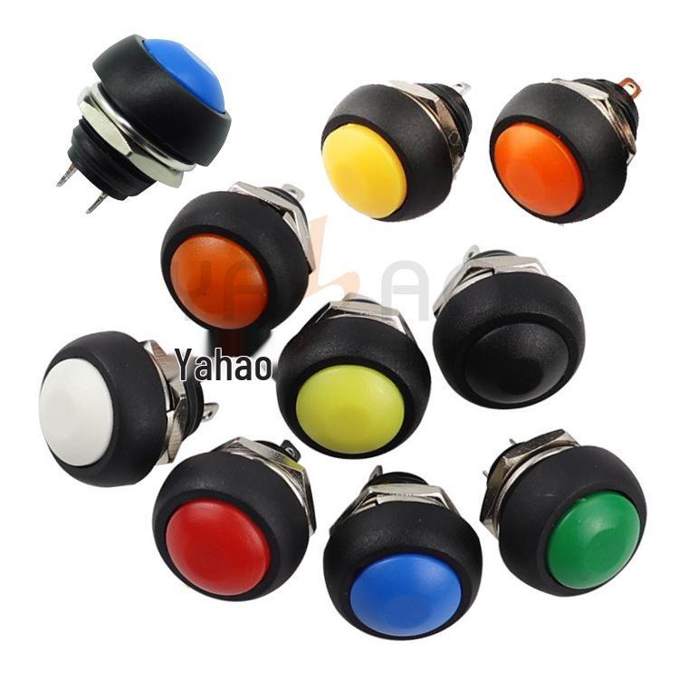 Waterproof Round Horn Button Switch PBS-33B чёрный
