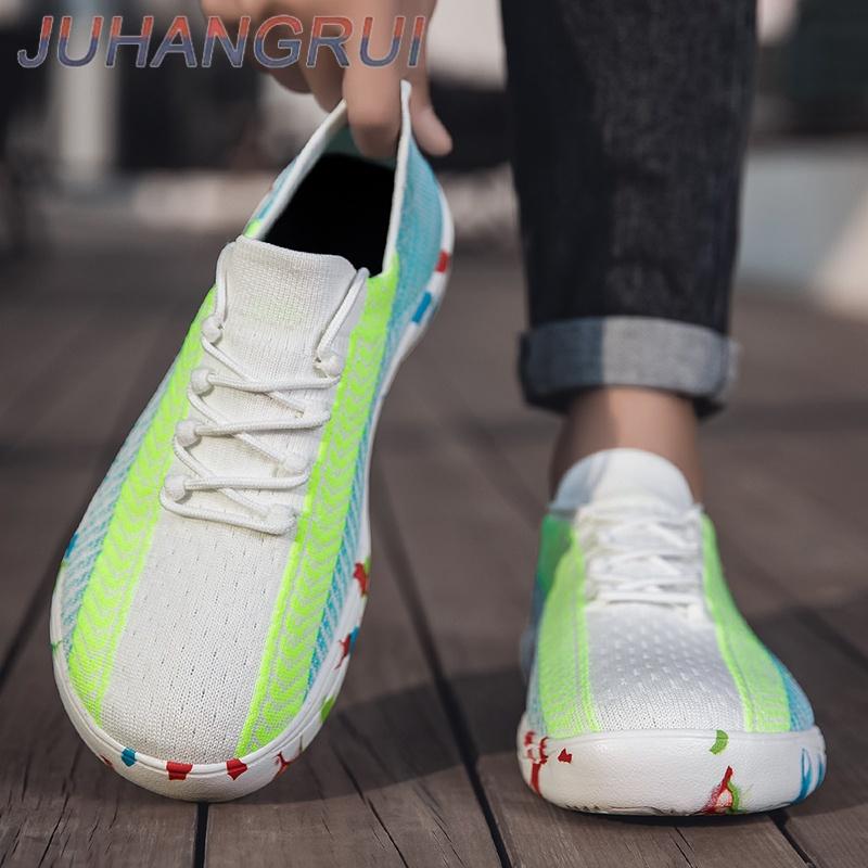 Men's Wide Shoes Large Size 48 Casual Shoes Men Knitted Sock Sneakers Mens Soft Lightweight Walking Shoe Outdoor Barefoot Shoe