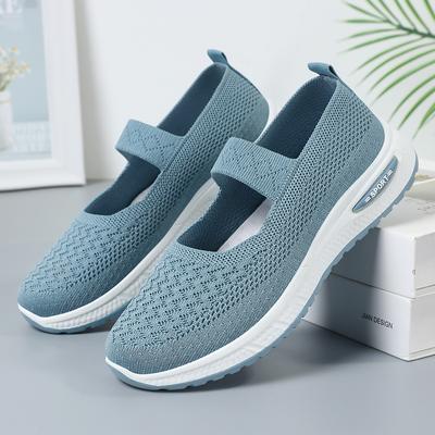 Women'S 2024 Summer Newest Casual Versatile Single Shoes Women'S Large Mesh Breathable Casual Shoes Lazy Kick