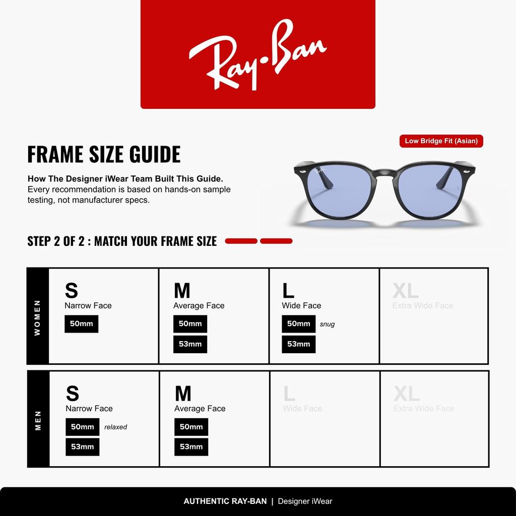 sunglasses 0RB4259F size 53 Asian Ray-Ban 601/80 BLACK, Japan, (FREE size), fit, lightweight.