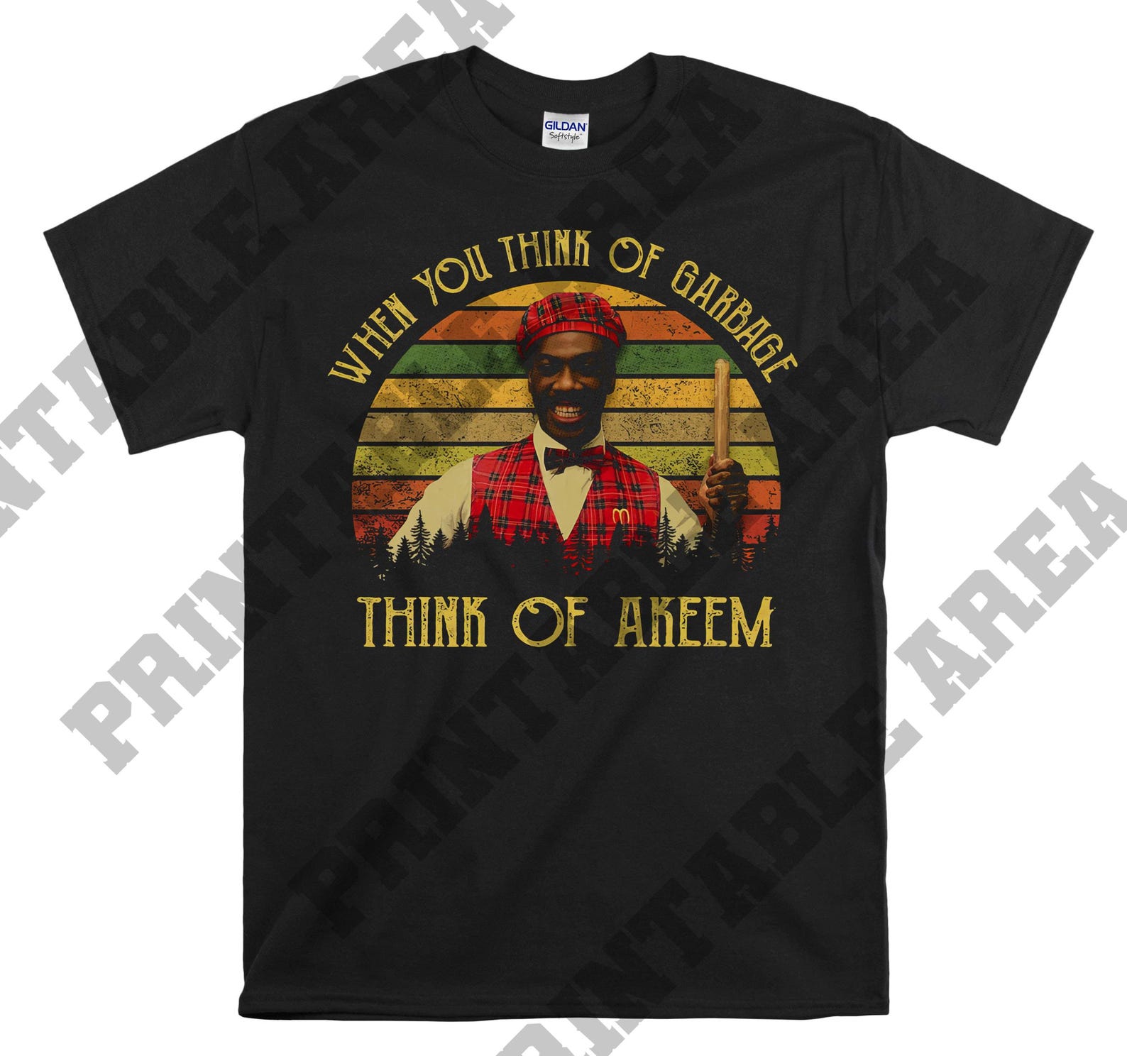 Coming to America When You Think Of Garbage, Think Of Akeem Vintage Men Unisex T shirt, T shirt, T shirt MO100 S