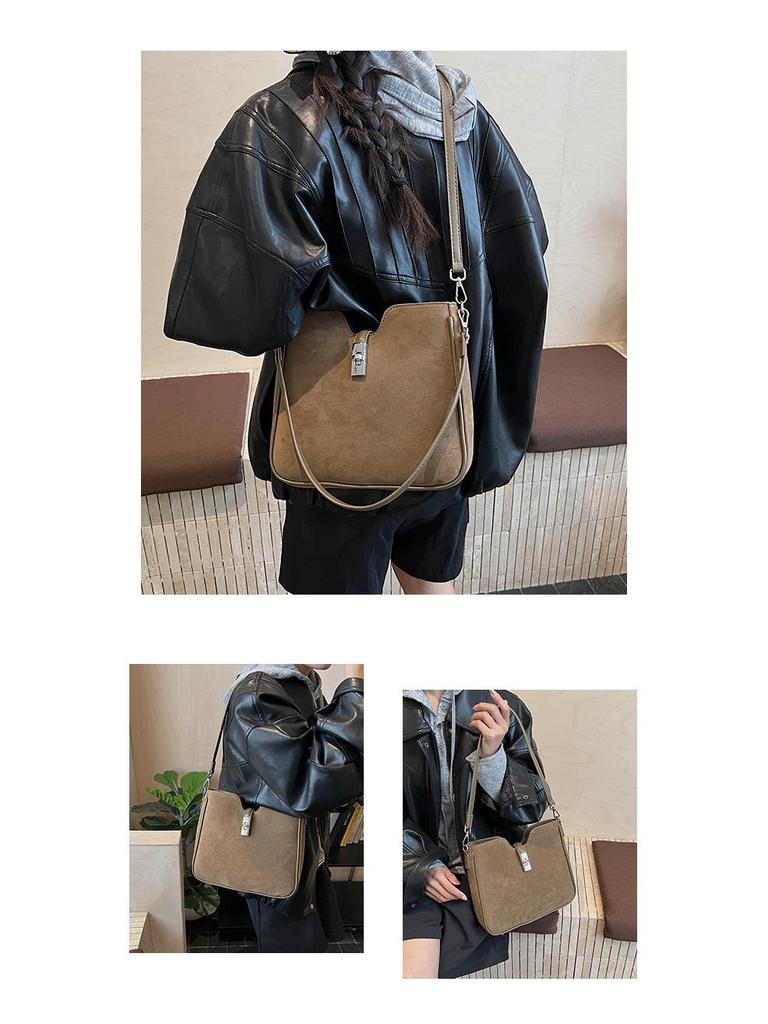 2025 Vintage Matná Minimalistická Velkokapacitní Taška Přes Tělo/Taška Přes Rameno