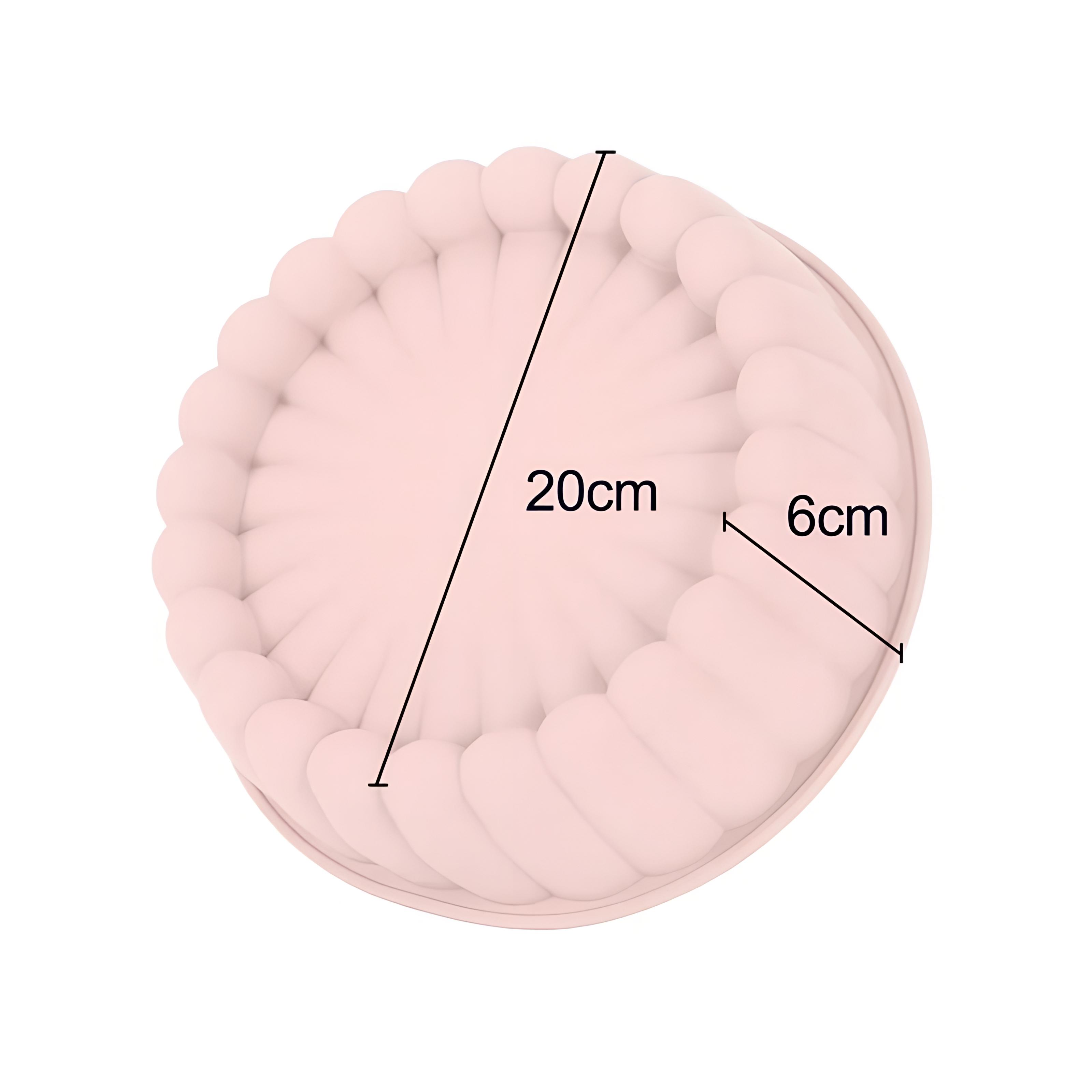 

1шт силиконовая форма для торта круглая форма для выпечки в духовке и фритюрнице, термостойкая форма для тостов розовый