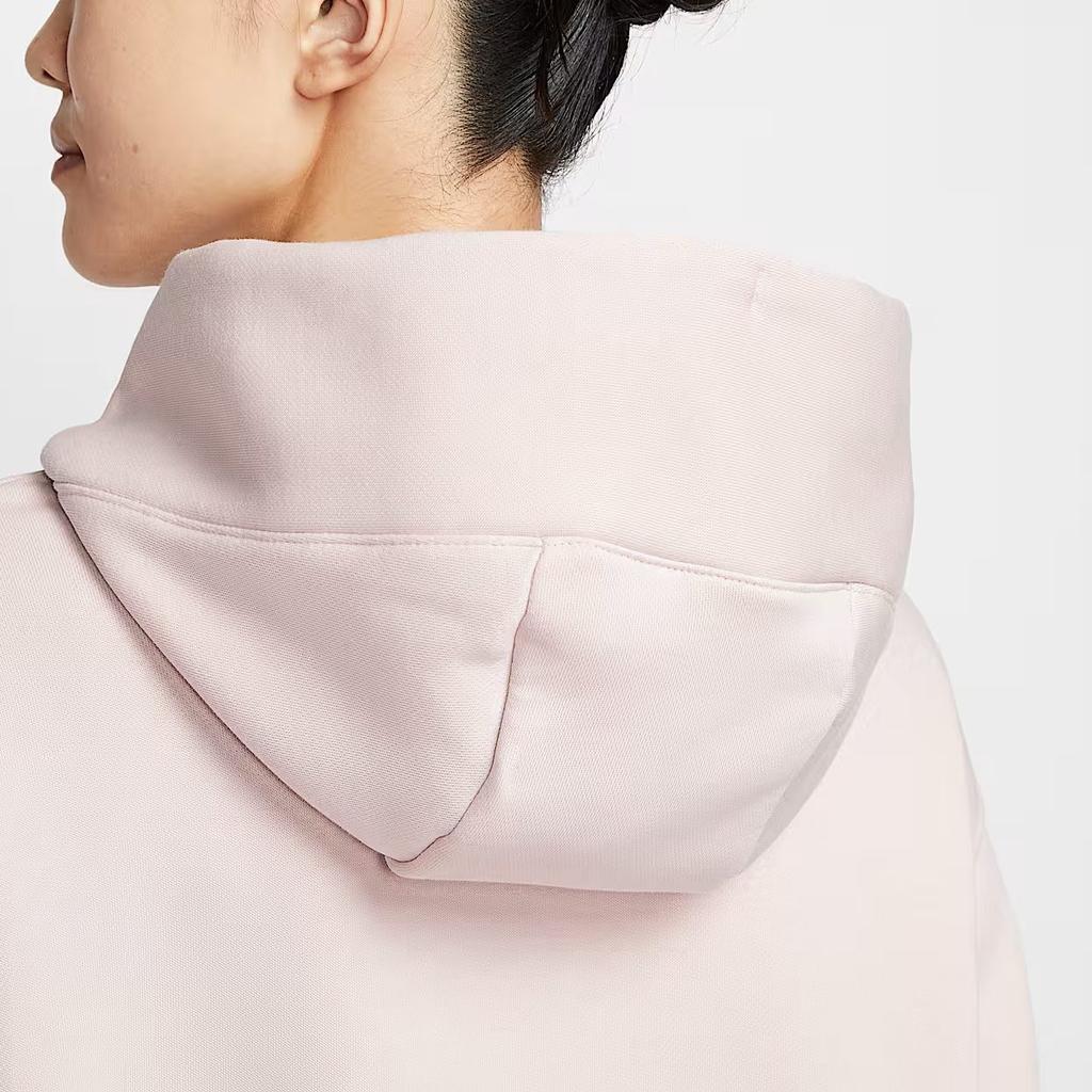 Nike Sweatshirts Women's Pink Hooded Moderate Regular DQ5861-667