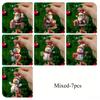 2D Christmas Santa Claus Snowmen Pendant Christmas Tree Hanging Oranment New Year 2025 Gifts Xmas Tree Decoration for Home Decor