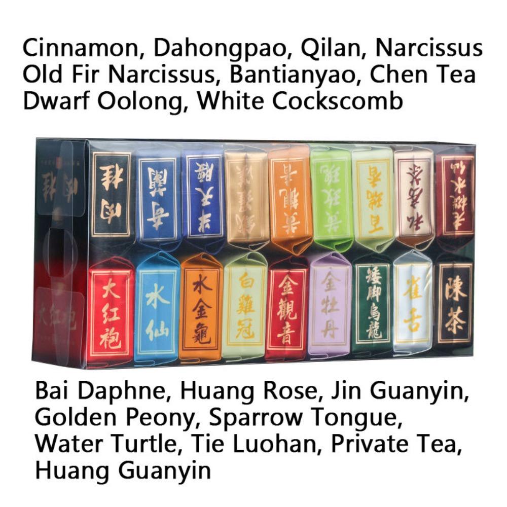 18 Kinds Wuyi Oolong Tea Rock Tea Rougui Da Hong Pao Tea144g Shuixian Qilan Box