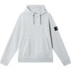 Badge Hooded Long Sleeve Sweatshirt Men Sweatshirt Sky-Blue K1S1561000-45S0051-V0041