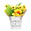Simulation Sunflower Potted Plant High Simulation Dining Table Bonsai Fake Flower Yellow for Home