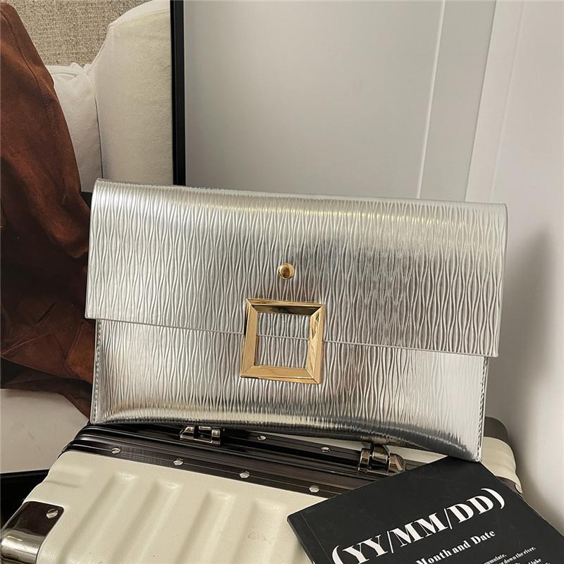 Lady's Large-capacity Stylish Dinner Cash Bag with A Slip Pocket Inside