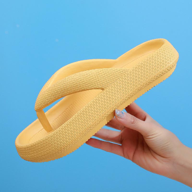 36-45 Flip-Flops Sommer Casual Tanga Hausschuhe Outdoor Strand Sandalen EVA Flache Plattform Bequeme Schuhe Frauen Paar Dicke sohlen