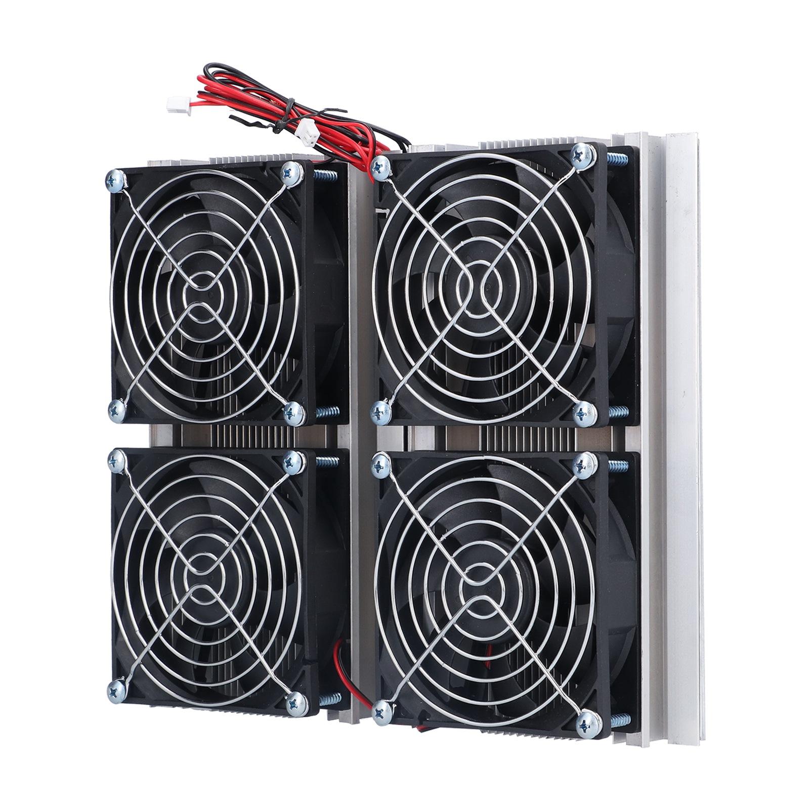 

Thermoelectric Refrigeration Cooling System Semiconductor Cooler Air Conditioning Fan 12V 220W