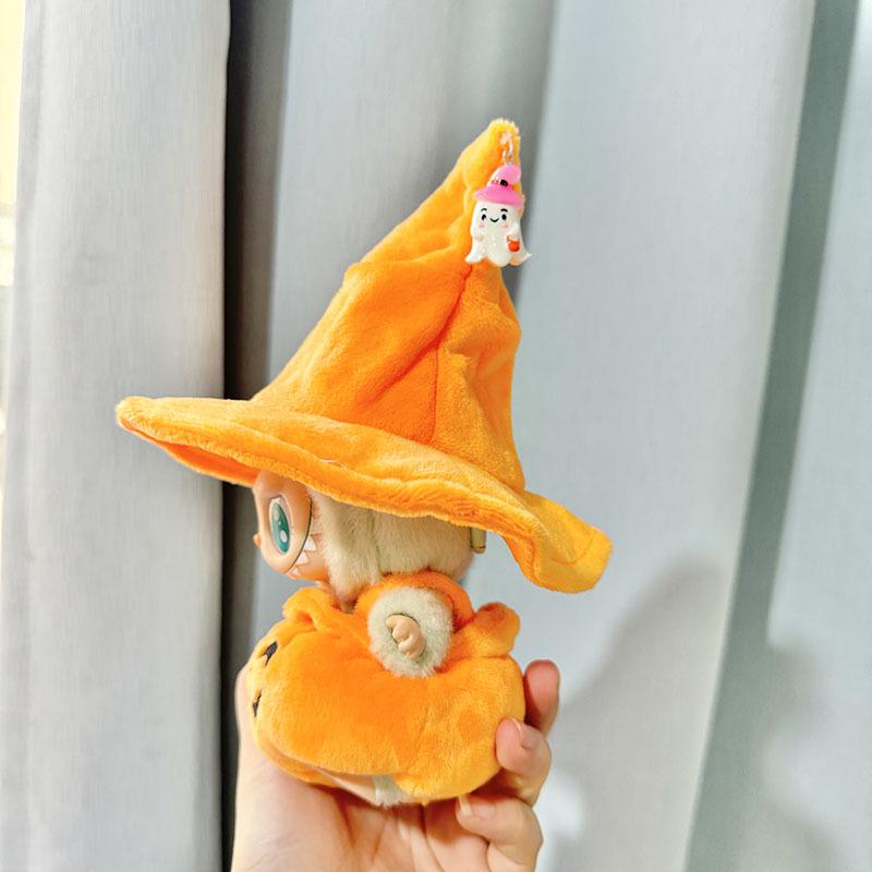 [Only Clothes] Labubu Halloween Bat & Pumpkin Keychain Set