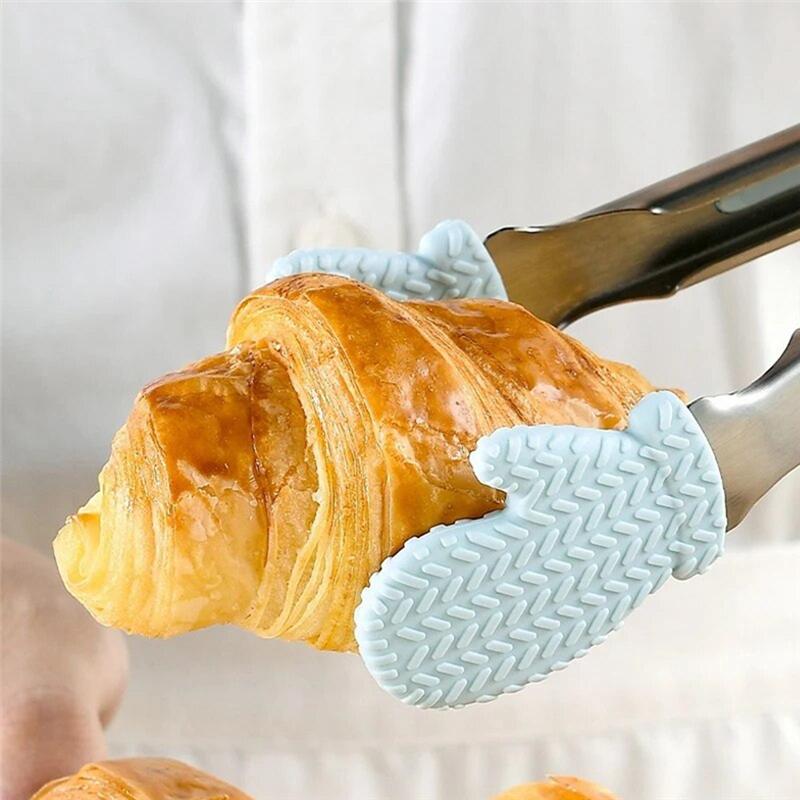 ABJJ Barbecue Bread & Food Clips High Temperature Anti-Scalding Extended Steak Clips Barbecue Tools фиолетовый