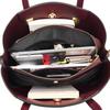 Women's Handbag, Soft Leather Large Capacity Tote Bag, Temperament Middle-aged Mother Bag, Fashionable Commuting Women's Bag