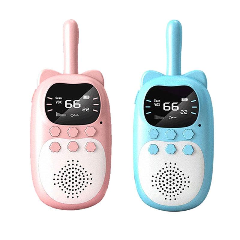 New Walkie Talkie 2pcs Kids Long Distance Electronic Toys Children Baby Radio Phone for Boys Girls Christmas Birthday Gift