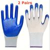 20PCS Nitrile Coated Safety Work Gloves Non-Slip Durable Light Duty Gloves Unisex Household Yard Farm Warehouse Gardening Gloves