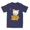 2026 Vente Chaude T-shirt Rilakkuma pour Conduire en Voiture Hommes Femmes Hipster Coton T-shirt Col Rond Manches Courtes T-shirt Grande Taille Vêtement Top Tee