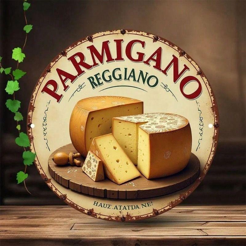 Metal Wall Art Decor, Vintage Cheese Poster for Cafe