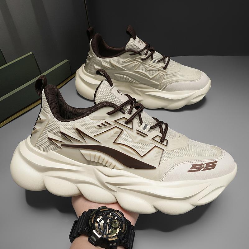 

Дышащая мужская обувь 2024 новая корейская версия тренд универсальная мужская повседневная спортивная обувь студенческая для увеличения роста папа модная обувь 46