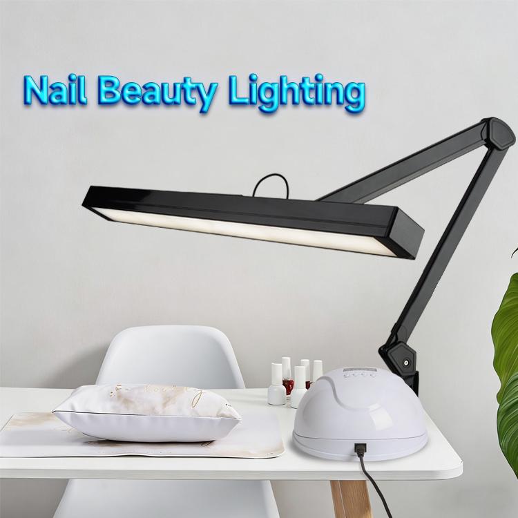 Portable Large Wide Beauty Salon Lamp 9509LED-C Metal Workbench Tall Table Light Dimmable Nail Beauty Salon Lamp