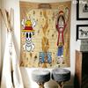 One Piece Monkey D Luffy Wall Tapestry Aesthetic Wall Hanging Printed Fabric Blanket Decorative Tapestries For Bedroom Living Room Home Decor