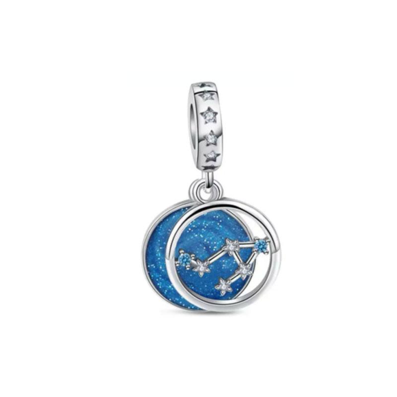 Cute Latest Pendant Copper Craft Letter Twelve Constellations Pendant Original Bracelet Women'S Jewelry Present