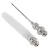 304 Stainless Steel Portable Grease Injector Needle, 18g Refillable Grease Filling Needle for Precision Lubrication