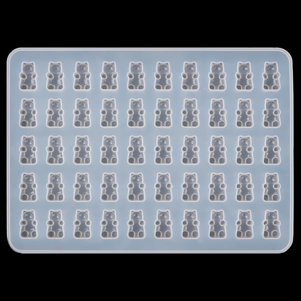Jewelry Pendants Home Decoration DIY Resin Mould Crystal Glue Epoxy Bear Silicone Molds