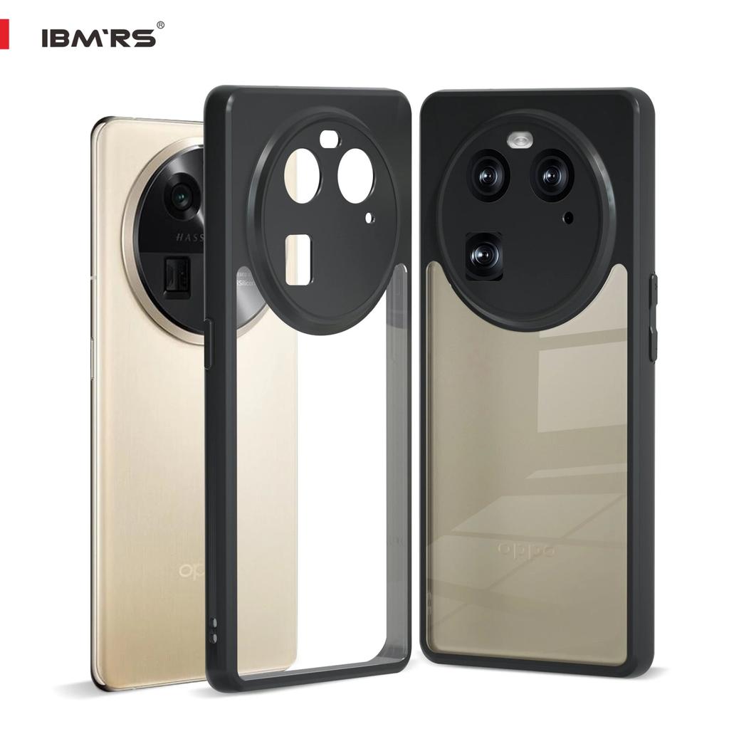 (Comes with wrist strap)IBMRS for Oppo Find X6 Case,Camouflage PC Hard Back Soft edges Airbag Shockproof Transparent  Back Cover Phone Case