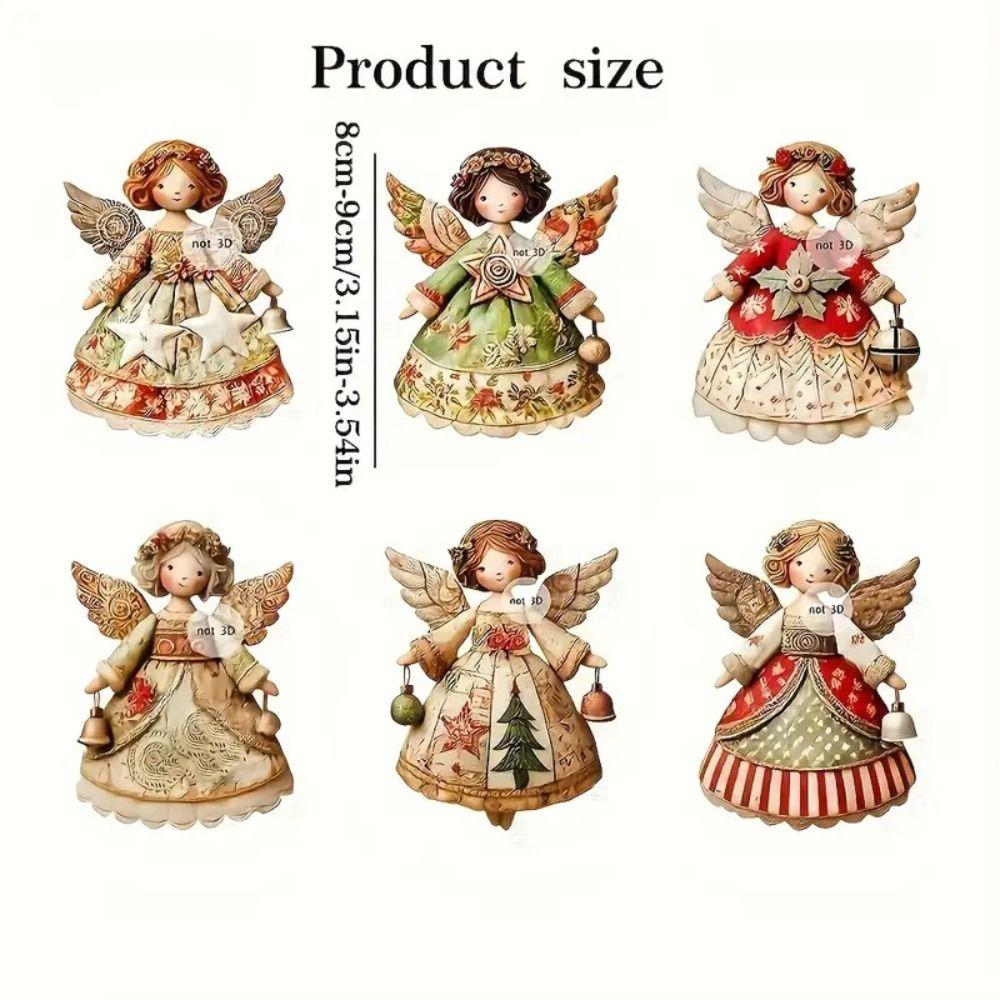DIY Crafts Christmas Angel Pendant Fantasy Wooden Angel Pendant  Christmas Party