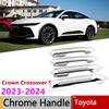 Auto Chrome For Toyota Crown Crossover S235  2024 Car Chrome Door Handle Cover ABS Exterior Styling Accessories Sticker Film