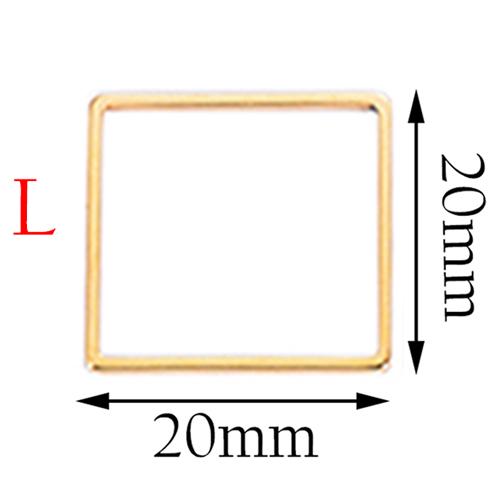 20pcs 3 Size Gold Stainless Steel Charm Pendant Open Bezels Hollow Pressed Resin Frame Mold Bezel DIY Jewelry Making Accessories