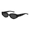 Gentle Monster X Maison Margiela Kollaboration Vollrand-Design Acetat Cat-Eye Sonnenbrille Unisex Sonnenbrille Schwarz MM205-01