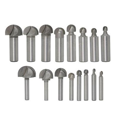 Professional Round Bottom Router Bits for Woodwork 2 Flute 1/4 1/2 Shank