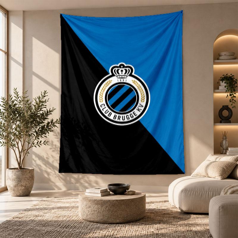 Decorative Tapestry,Club Brugge FC Printed Wall Art, Lightweight Wall Hanging For Bedroom Background