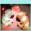 Capybara Plüschtier mit LED-Licht Weiche Tierdekoration für Kinder Geschenk