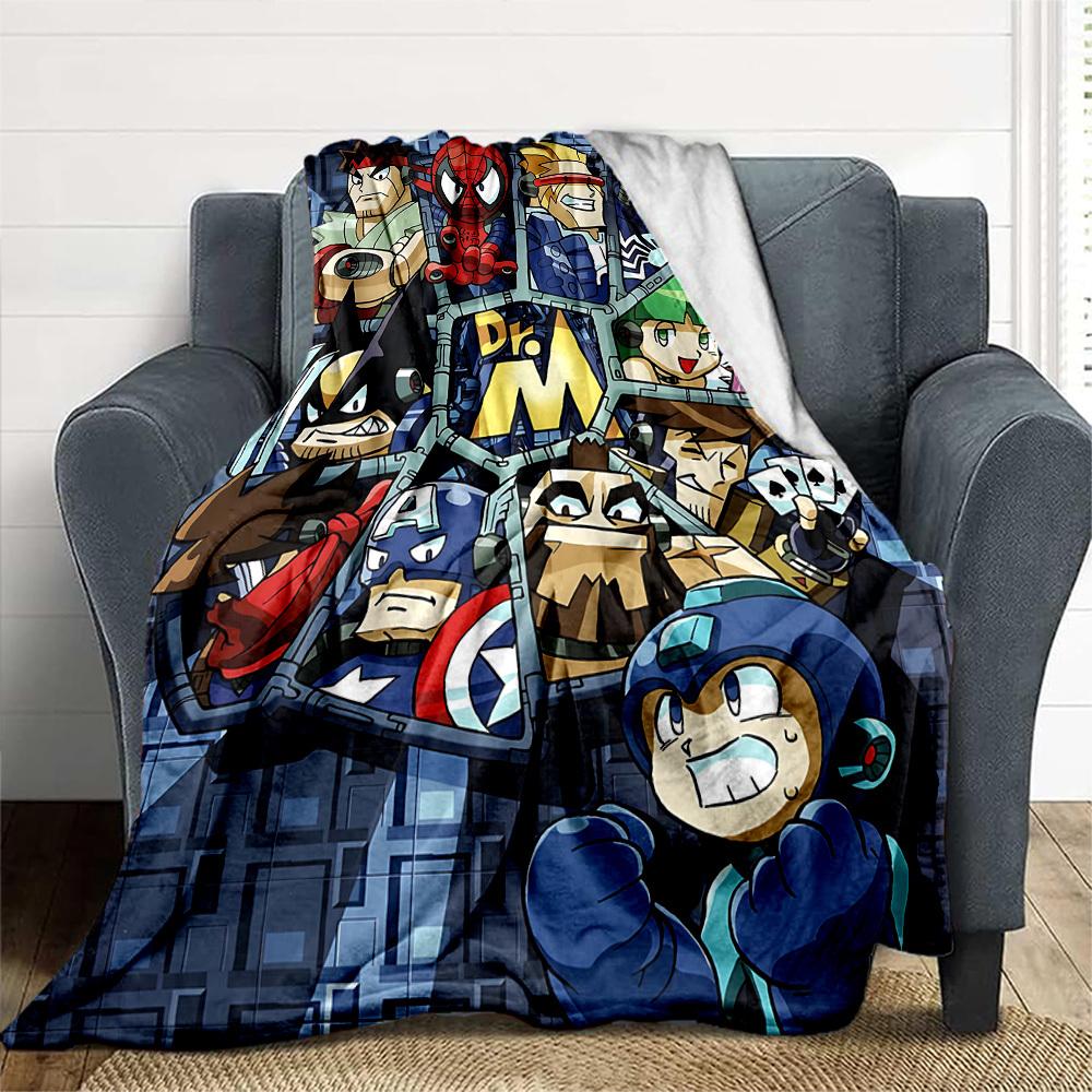 1PC Superheroes TeamUp Outdoor Blanket Lightweight Flannel, Soft & Warm, All-Season Use for Sofa, Outdoor, Camping, Living Room, Office74