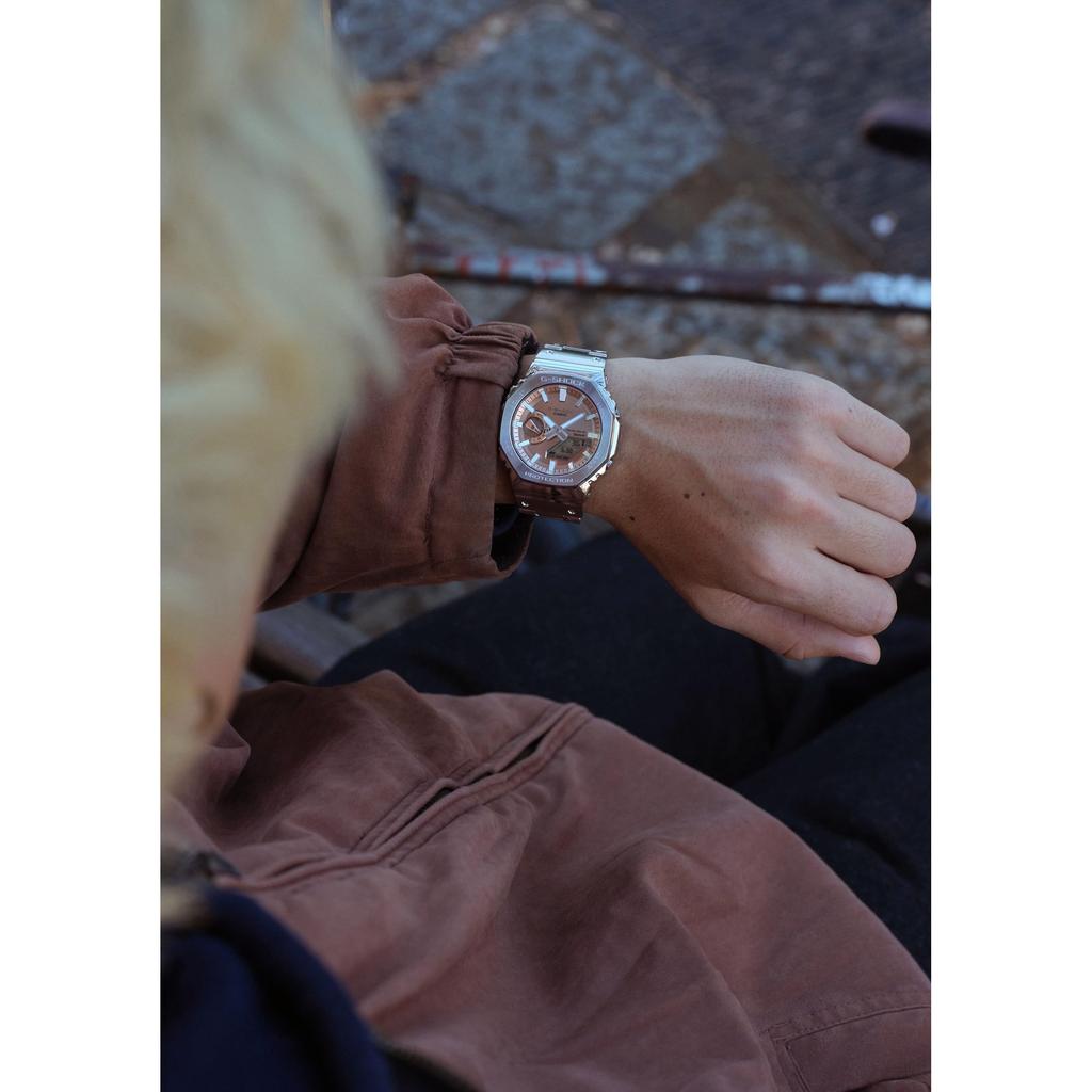 Casio Pánské hodinky G-Shock Full Metal Tough Solar Bluetooth GM-B2100AD-5AJF Silver Japan Official