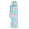 1PC Pink Bow Ribbon Seamless Print 750ml Color Plastic Sports Water Bottle Leakproof Flip Straw Lid Suitable for Sports Office Home Use
