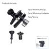 Motorcycle Bicycle Handlebar Aluminum Accessories Mount Clamp for GoPro Hero 13 12 DJI OSMO 360 Action 5Pro 6 Insta360