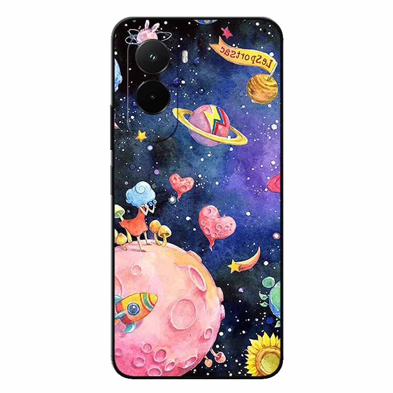 Soft Case For Xiaomi Poco M7 4G Cartoon Back Cover For PocoM7 M7 Silicone Bumper Protective Shockproof Capa Pocom7 4G Lion Coque