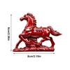 2026 Horse Year Figurines Decoration Auspicious Horse Statue for Luck & Wealth Animal Desktop Ornament for Bookshelf TV Cabinet