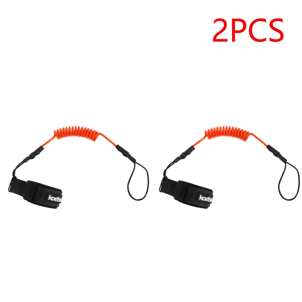 Coiled Bodyboarding Leash TPU Material Strong Cord Stand UP Paddle Board Leg Rope Stretchable for Fishing Tools Rods Strap