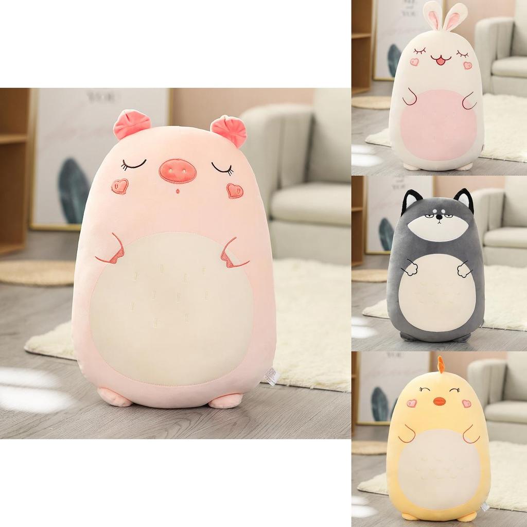 Short Plush Animal Pillow Doll For Kids Dinosaur/lion 17.1in-31.5in