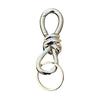 Keychain Hook Durable Spring Movement Handmade Knotted Pendant Handcrafted Rotating Rope Hook Keyring Accessory