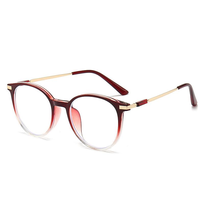 Myopia glasses, men's and women's anti-blue light plain frames, student glasses, high-degree glasses frames