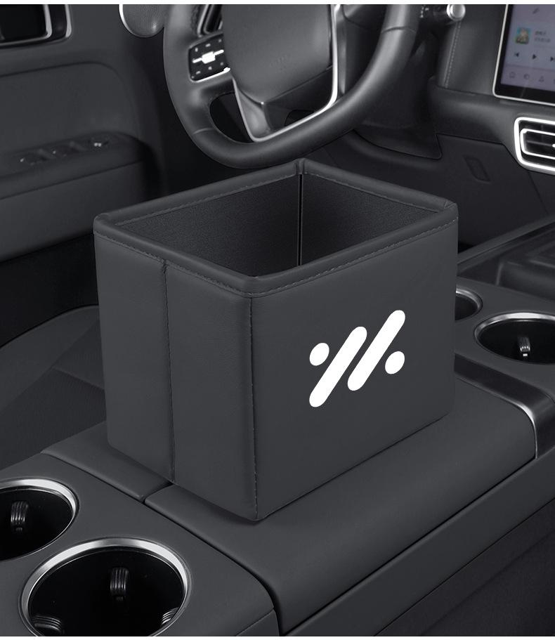 Zeekr L6/LS6/L7/LS7 Car Storage Box & Foldable Trash Can Organizer