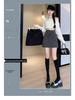 Irregular Sequins High-Waist Black Bodycon Woolen Mini Skirt for Women - Autumn/Winter 2025 Collection
